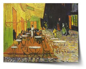 Sablio Plagát Terasa kaviarne v noci - Vincent van Gogh - 60x40 cm