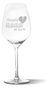 Sablio Pohár na víno Najlepšia mama na svete 49 cl