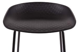 MUZZA Barová stolička atten 74 cm čierna