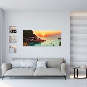 Obraz nádhernej pláže (120x50 cm)