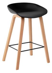 MUZZA Barová stolička rieno 74 cm čierna