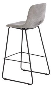 MUZZA Barová stolička wanor 75 cm svetlosivá