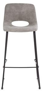 MUZZA Barová stolička wanor 75 cm svetlosivá