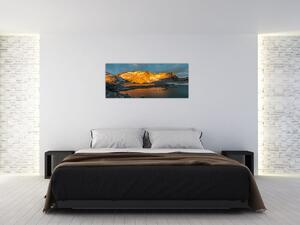 Obraz vysokohorskej krajiny (120x50 cm)