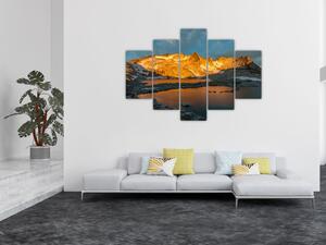 Obraz vysokohorskej krajiny (150x105 cm)