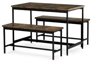 Jedálenský set s 2 lavicami OLD WOOD , 110 x 60 x75 cm