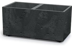 Kvetináč SIERRA CASE BETON EFFECT 77 cm čierny