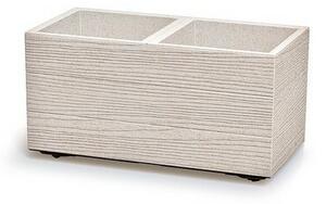 Kvetináč MADERA CASE ECO WOOD 77 cm, biely, M