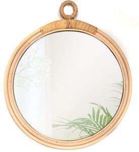 Dekorstudio Okrúhle bambusové zrkadlo Boho 40cm