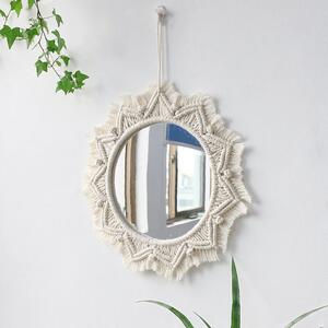 Dekorstudio Nástenné pletené zrkadlo BOHO 50cm