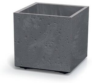 Kvetináč SIERRA SQUARE BETON EFFECT 38,5 cm , sivý