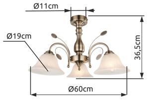 Globo 69007-3 - Stropné svietidlo POSADAS 3xE27/60W/230V