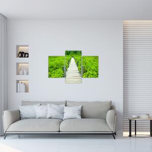 Obraz - drevený chodník (90x60 cm)