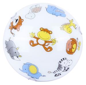 Globo 40607 - Detské stropné svietidlo KIDDY 2xE27ILLU/60W/230V
