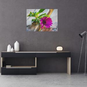 Obraz rezanej kvetiny (70x50 cm)