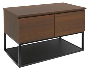 Kúpeľňová skrinka s krycou doskou SAT B-Way 119x57x45 cm orech mat BWAY120NUTDF
