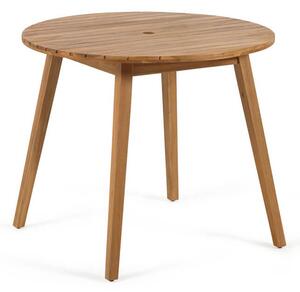 MUZZA Záhradný okrúhly stôl maliv Ø 90 cm prírodný