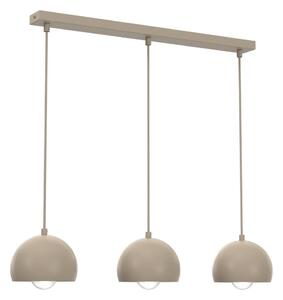 Závesný luster na kábli SOOL 3xE27/15W/230V béžový