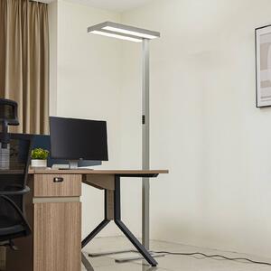 Arcchio LED stojacia lampa Logan Ultra HCL strieborné, stmievateľné, Hliník / sivá / zinok, Pracovňa / Kancelária, Hliník, Moderný, Stolová lampa