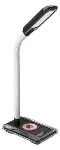 Immax 08989L - LED RGBW Stmievateľná stolná lampa s Qi nabíjaním 30W/230V čierna