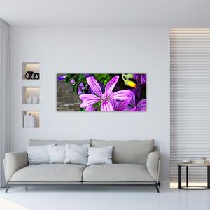 Obraz - lúčne kvety (120x50 cm)