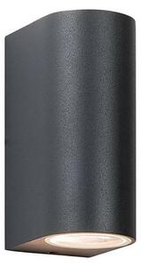 Zambelis E122 - Vonkajšie nástenné svietidlo 2xGU10/15W/230V IP54 antracit