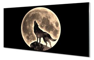 Sklenený obraz wolf moon 100x50 cm 2 Prívesky
