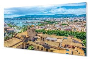 Sklenený obraz Španielsko Port pobreží mesto 120x60 cm 2 Prívesky
