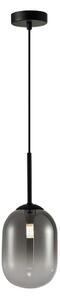 Luster na lanku ALIAS 1xG9/8W/230V pr. 12 cm čierna/šedá