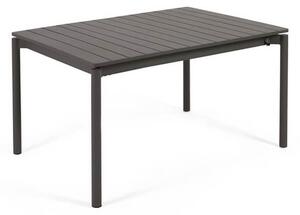 MUZZA Záhradný rozkladací stôl tana 140 (200) x 90 cm čierny