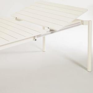 MUZZA Záhradný rozkladací stôl tana 180 (240) x 100 cm biely