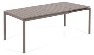 MUZZA Záhradný rozkladací stôl tana 140 (200) x 90 cm hnedý