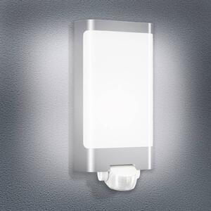 STEINEL L 240 S LED nástenné svetlo so senzorom, nerezová oceľ, Hliník / sivá / zinok, Nehrdzavejúca oceľ, Moderný, Nástenné svietidlo