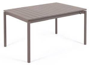 MUZZA Záhradný rozkladací stôl tana 140 (200) x 90 cm hnedý