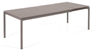 MUZZA Záhradný rozkladací stôl tana 180 (240) x 100 cm hnedý