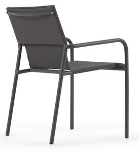 MUZZA Záhradná stolička tana čierna