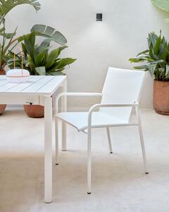 MUZZA Záhradná stolička tana biela