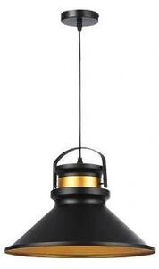 Luster na lanku TAO 1xE27/60W/230V pr. 37 cm čierna