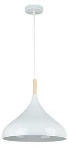 Luster na lanku MIKO 1xE27/60W/230V pr. 32 cm biela