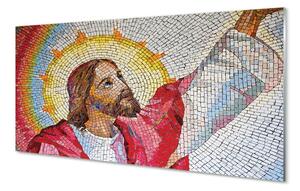 Sklenený obraz mozaika Jesus 120x60 cm 4 Prívesky