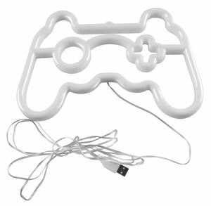 LED Neónová nástenná dekorácia GAME LED/3W/3xAA USB modrá