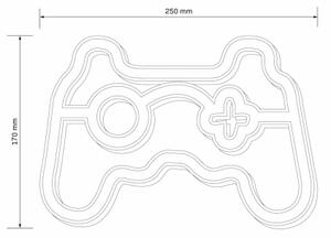 LED Neónová nástenná dekorácia GAME LED/3W/3xAA USB modrá