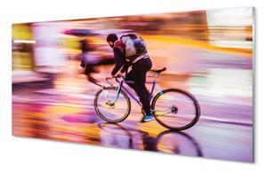 Obraz na skle Bike svetla muža 100x50 cm 2 Prívesky