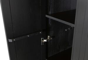 MUZZA Skrinka so zásuvkou gravure 60 x 210 cm čierna