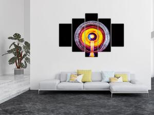 Obraz svetiel v kruhu (150x105 cm)