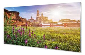 Sklenený obraz Nemecko Sunrise River 120x60 cm 2 Prívesky