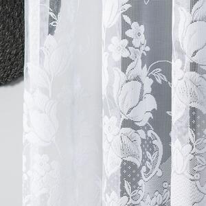 Biela žakarová záclona EDYTA 300x160 cm