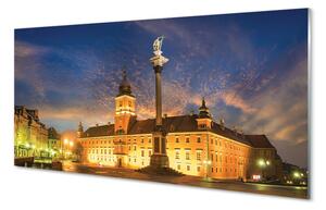 Sklenený obraz Warsaw Old Town sunset 120x60 cm 4 Prívesky