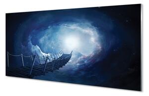 Sklenený obraz Oblohy zatiahnuté bridge 100x50 cm 2 Prívesky