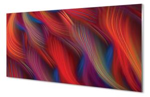 Sklenený obraz Farebné pruhy fraktály 140x70 cm 2 Prívesky